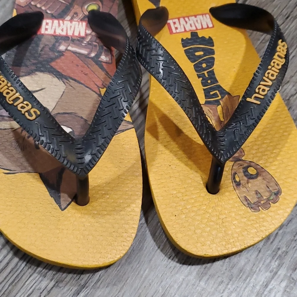 Havaianas Marvel Guardians of the Gallaxy Flip Flops Size 2